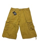 Leward Mens 36 Cotton Twill Cargo Shorts Outdoor Wear Lightweight Khaki Tan - $30.33 CAD