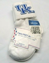 NCAA Kentucky Wildcat Blue Logo White Cotton Anklet Shoe SZ NB Two Feet ... - $12.95