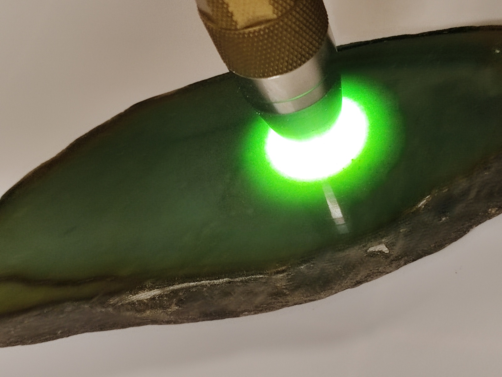 Icy Ice Vintage Old Green Burma Jadeite Jade Rough Stone # 737 gram # 3685 carat Item image 10