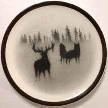 Big Sky Thomas Norby Yellowstone Vintage 90s Outdoor Stoneware Chop Plate 12&quot; - £13.97 GBP