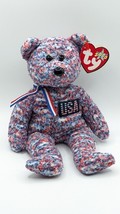 Ty Beanie Baby Baby USA Patriotic Teddy Bear Toy - $185.41 MXN