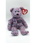 Ty Beanie Baby Baby USA Patriotic Teddy Bear Toy - $185.41 MXN
