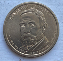 2012-D Benjamin Harrison Presidential Dollar. - $2.50