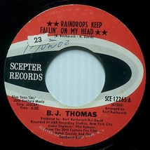 B. J. Thomas - Raindrops Keep Fallin&#39; On My Head / Never Had It So Good ... - $3.41