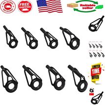 Elite 8pcs Fishing Rod Tip Replacement Kit: Durable Stainless Steel &amp; Ce... - $280.06 MXN