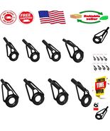 Elite 8pcs Fishing Rod Tip Replacement Kit: Durable Stainless Steel &amp; Ce... - $21.25 CAD