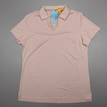 NWT Ladies Jo Fit Hot Pink Gray Orchid Floral Sleeveless Polo Shirt Size S image 13
