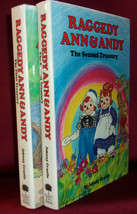 Johnny Gruelle Raggedy Ann &amp; Andy 1ST &amp; 2ND Treasury Two Book Set Children Hc Dj - £21.17 GBP