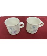 Lot of 2 Vintage Pfaltzgraff Spring Song Ceramic Cups / Mugs 3.25&quot; x 3.25&quot; - £7.46 GBP