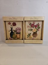 Set Of 2 Of The Cheri Blum Rose Panel Wall Plaque 3D NIB - £22.42 GBP