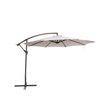 10 ft. Breez-Tex Captiva Cantilever Spa Side Umbrella with Cover Champagne - $265.96