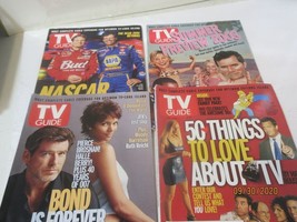 Lot of 4/  2002-2003 TV Guides James Bond / Nascar / Summer Preview / 50 Things - £2.98 GBP