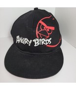 Angry Birds Hat Black Baseball Cap Snap Back Red White Logo 100% Cotton - $9.97