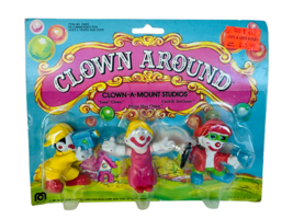 Mego Clown Around Toy Figure 1981 vtg MOC mount studio carnival 3 pack L... - $64.35