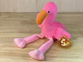 Pinky the Flamingo Beanie Baby Excellent Condition w/ hang tag protector - $7.45