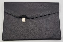 KK) Vintage Semi-Rigid Textured Vinyl Document Folder Portfolio Case Ven... - $20.80 CAD
