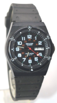 Sharp Quartz Day/Date Military Time Watch Rotating Bezel New Battery Guaranteed - £15.73 GBP