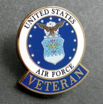 US AIR FORCE VETERAN USAF VET LAPEL PIN BADGE 1 INCH - $5.84