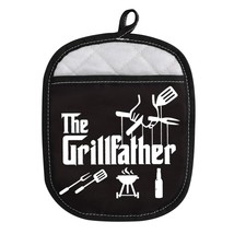 Grill Master Bbq Lover Gift The Grillfather Funny Potholder For Dad Grandpa (The - £20.35 GBP
