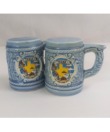 Vintage Texas The Lone Star State Beer Mug 2.75&quot; Salt &amp; Pepper Shakers J... - $11.04 CAD