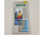 Vintage 1991 Gousha Road Map of Florida / Walt Disney World Resort Map &amp;... - $8.90
