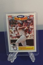 Rickey Henderson 1988 Topps All-Star Commemorative Set #7 New York Yankees  - £1.99 GBP