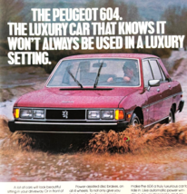 1979 Peugeot Motors 604 Advertisement Vintage Luxury Car Automobilia DWW13D - $19.99