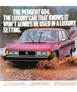 1979 Peugeot Motors 604 Advertisement Vintage Luxury Car Automobilia DWW13D - €17,04 EUR