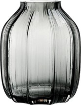 Black Grey Glass Vase For Flowers,Dark Grey Bud Tall Glass Vases,H-8.0&quot; Simple - $32.99