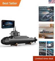 Realistic Nuclear Submarine Construction Set with Display Stand - Vintag... - $88.99