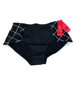 SPANX Women&#39;s Flirty Skirted Swim Bottom 2653 black geo size 10 New - $23.76