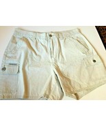 Women&#39;s Calvin Klein Tan Beige Walking Shorts Pockets Size 10 Cotton   0... - $6.88