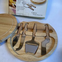 CIRCO Cheese Board &amp; 4pc Set Legacy by Picnic Times Swivel-Open Circular - €6,47 EUR