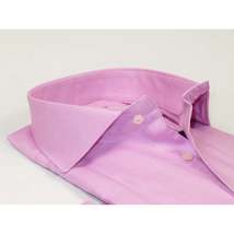 Men's Shirt FAMOZO Turkey 100% Cotton Cut-away Collar French Cuffs FA1 Pink image 2