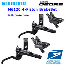 Shimano Deore BR-M6120 BL-M6100 4-Piston Hydraulic Disc Brake Set R+L - $169.88