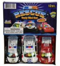 Kids Mania Rescue Candy Filled Cars Police, Fire, Paramedic 12 Pack - $29.69