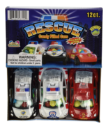 Kids Mania Rescue Candy Filled Cars Police, Fire, Paramedic 12 Pack - £23.18 GBP