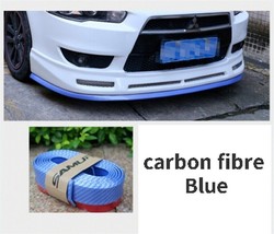 2.5m Universal Carbon Fiber Car Body Protector Front Lip Splitter Trim Bumper US - £20.26 GBP