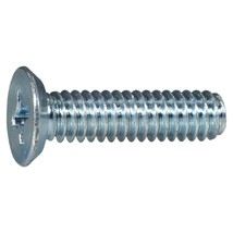 1/4&quot;-20 x 1&quot; Zinc Phillips Flat Undercut Head Machine Screws (12 pcs.) - £7.82 GBP