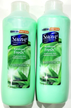 2 Suave Essentials Rainforest Fresh Aloe And Bamboo Extract Conditioner Lasting - £21.89 GBP