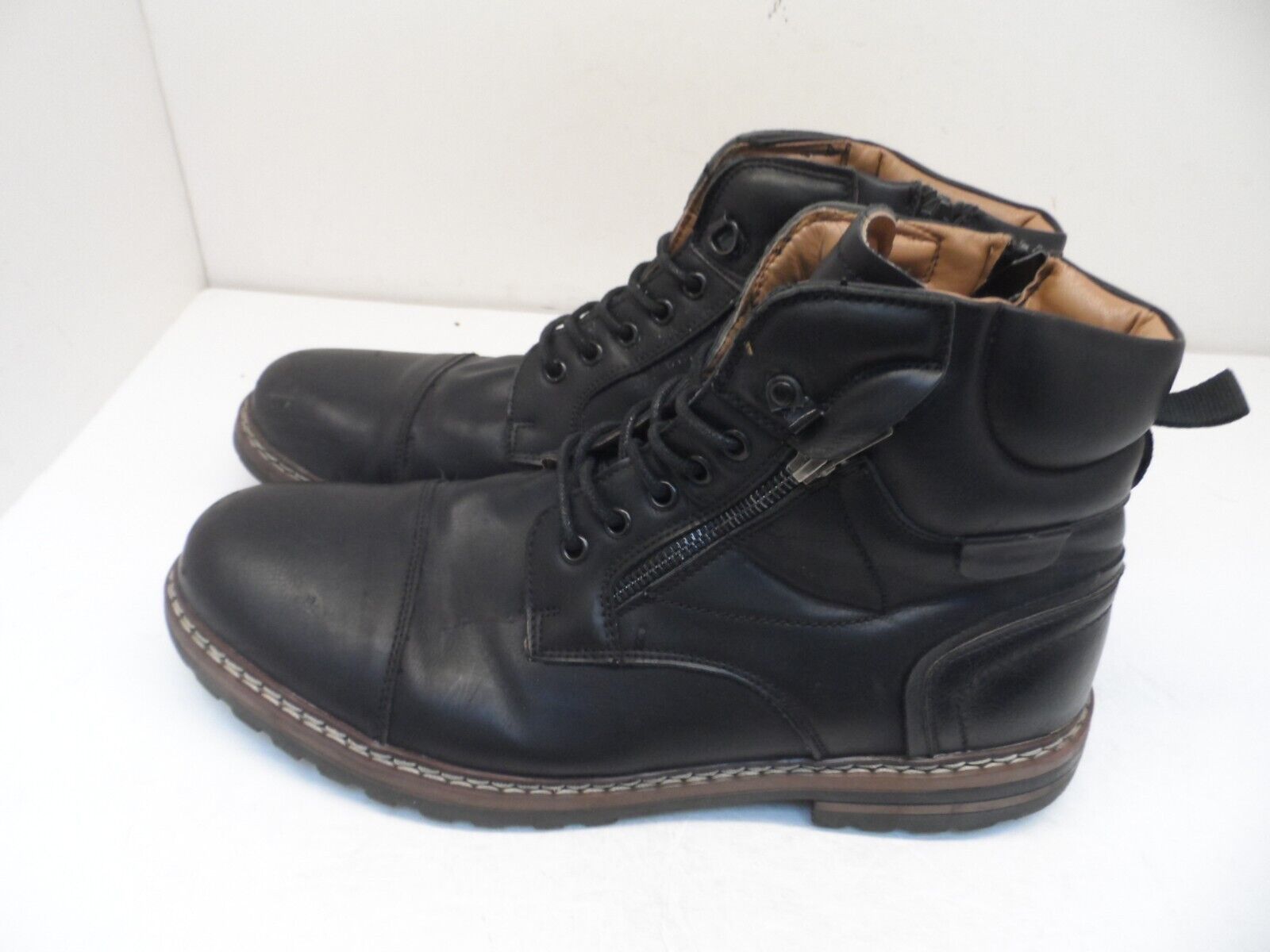 Steve Madden M-Santor Casual Side Zip Boot Black Size 13M Item image 4
