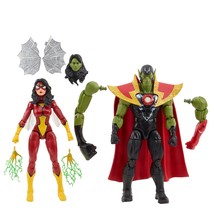 Marvel Legends Series Skrull Queen and Super-Skrull, Avengers 60th Anniversary C - £49.35 GBP