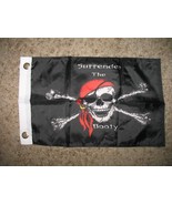 usep New 12x18 Surrender The Booty Pirate Boat Cabin Boating Flag - $72.63 MXN