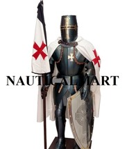 Medieval Knight Templar Suit Of Armour - Wearable Halloween Costume - $14,926.95 MXN