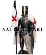 Medieval Knight Templar Suit Of Armour - Wearable Halloween Costume - £638.68 GBP