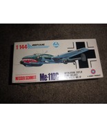 Vintage  Messerschmitt Me-110c  Aircraft Kit   PLASTIC  1/44 AHM Crown - $34.65