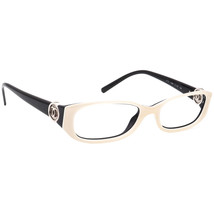 Chanel Eyeglasses 3112 c.893 Gloss Bone/Black Rectangular Frame Italy 51[]16 130 - £234.67 GBP