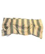 Waverly Classic Striped Balloon Valance Drapery Panel With Green &amp; Beige... - $26.03 CAD