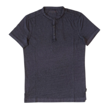 John Varvatos Duke Henley T shirt Black-S $109 FREE WORLDWIDE SHIPPING - £58.18 GBP