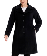 NEW ANNE KLEIN BLACK WOOL CASHMERE COAT SIZE 0X 14W WOMEN PLUS $360 - $199.49